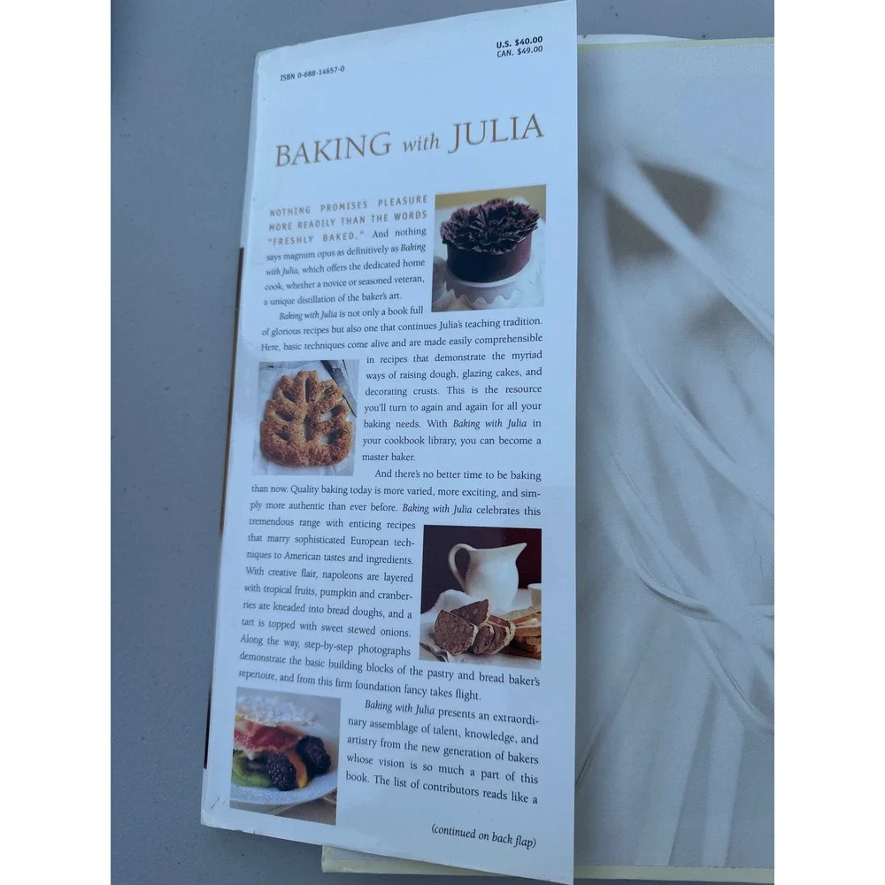 Baking with Julia Dorie Greenspan Hardcover Cookbook 1996 PBS Series Julia Child